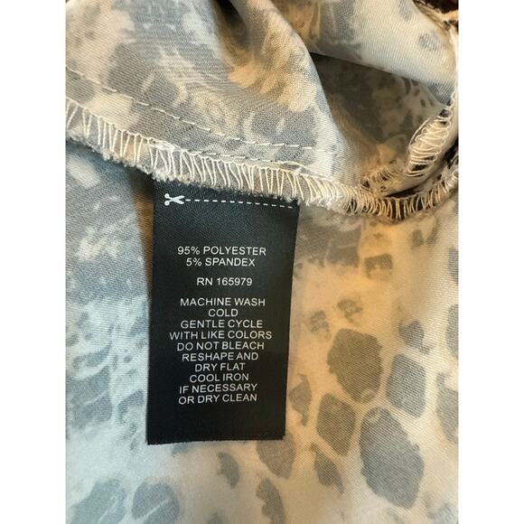 Adrienne Landau Slip Dress Maxi Black White Snakeskin Print Size‎ S Sexy Silky - Picture 8 of 13